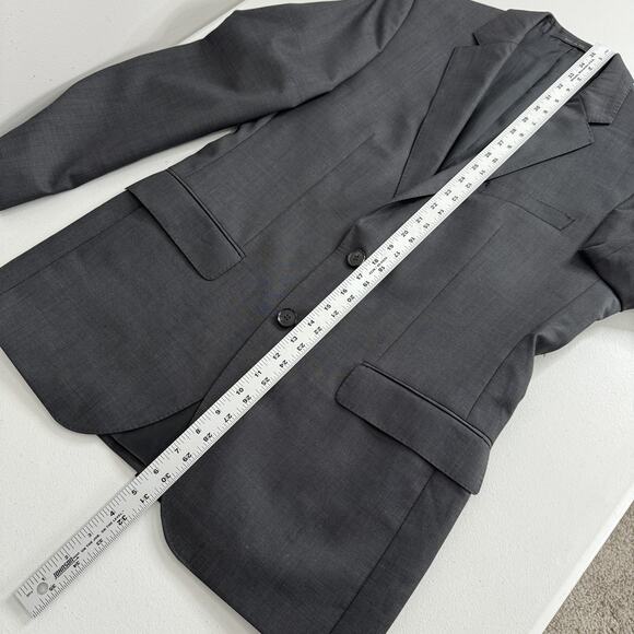 Hugo Boss Blazer Mens 36R Gray Wool Sharp3 Jam75 Suit Jacket Sport Coat Formal - Picture 12 of 16